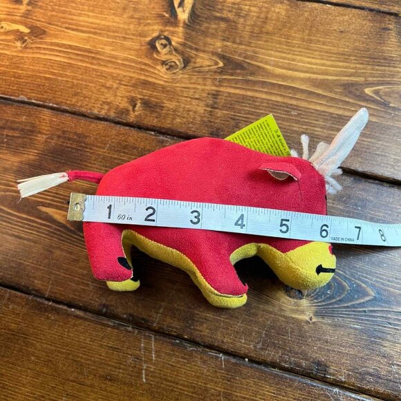Dakin Dream Pets Tabasco Red And Yellow Bull NWT plush stuffed animal - Picture 12 of 12